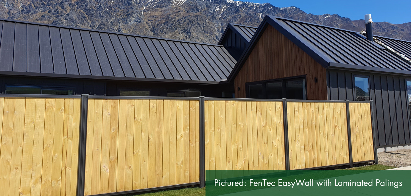 Timber Fencing Image 3 FenTec EasyWall with Laminated Paling Fence