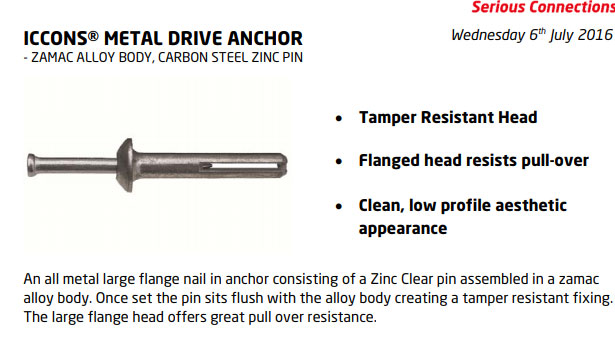 Iccons Metal Drive Anchor