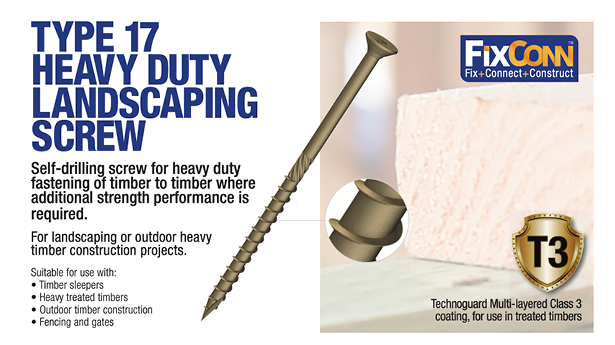 FixConn Type 17 Heavy Duty Landscaping Screw