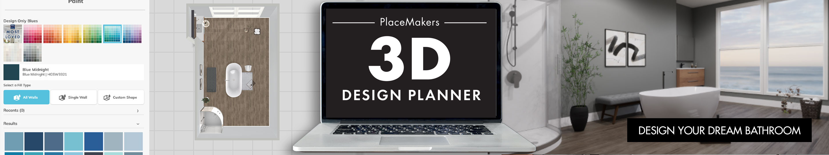 3D Design Planner - Bathroom